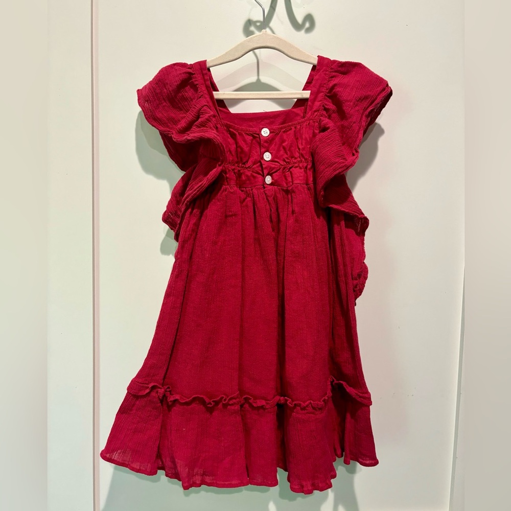 Well Dressed Wolf Red Ruffle Dress - Picture 2 of 4
